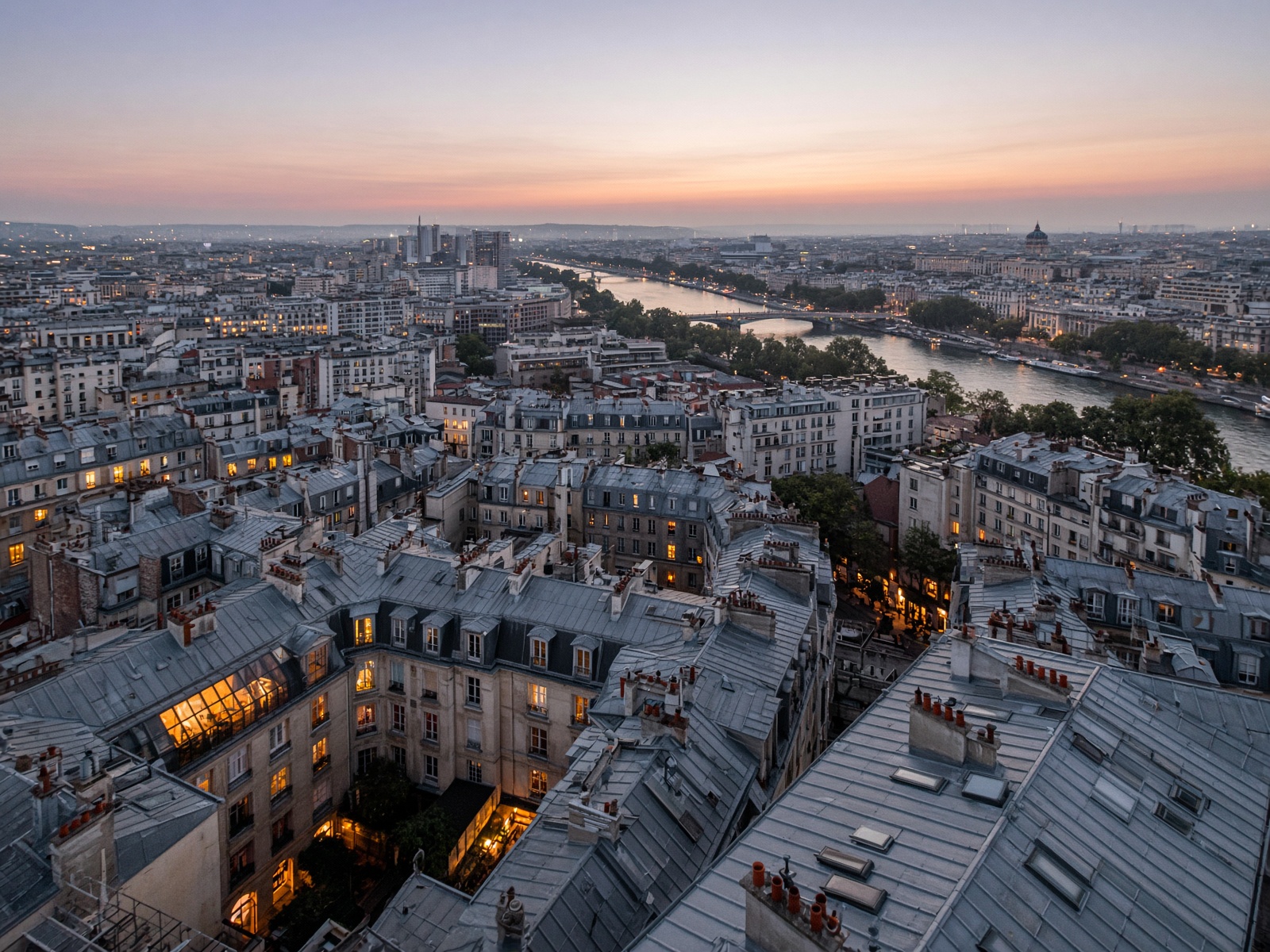 Paris rooftops